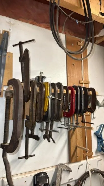 Assorted adjustable clamps