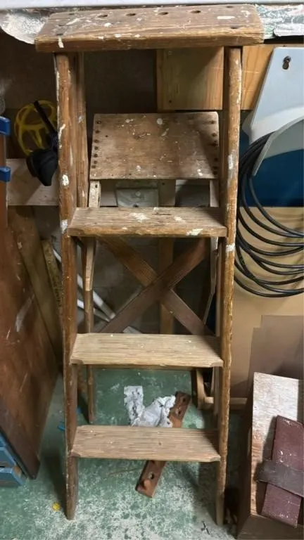Wooden ladder