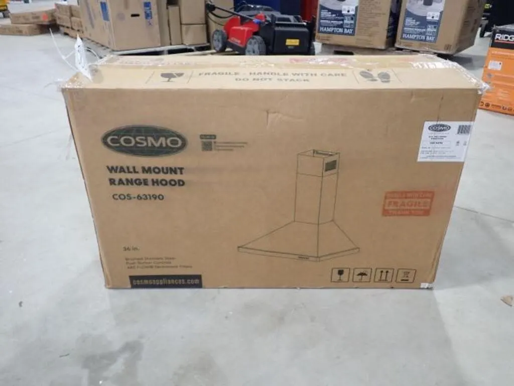 Cosmo 36 In. Wall Mount Rangehood