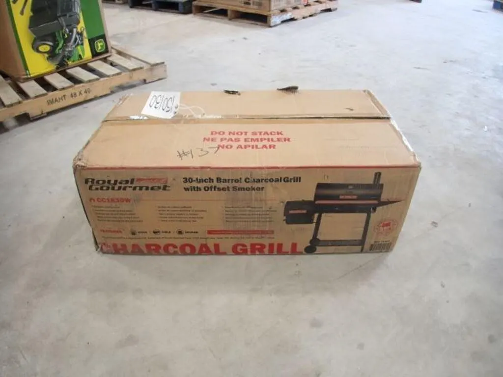 Royal Gourmet 30 In. Barrel Charcoal Grill