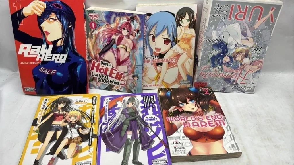 Adult Manga Anime Book Lot