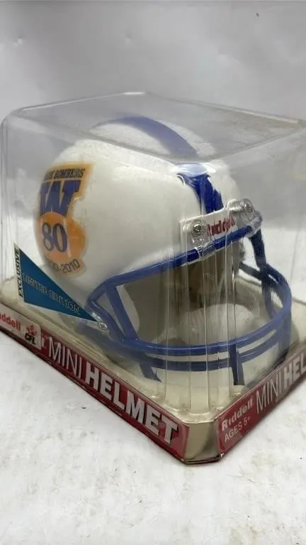 Vintage CFL Football Winnipeg Blue Bombers mini he