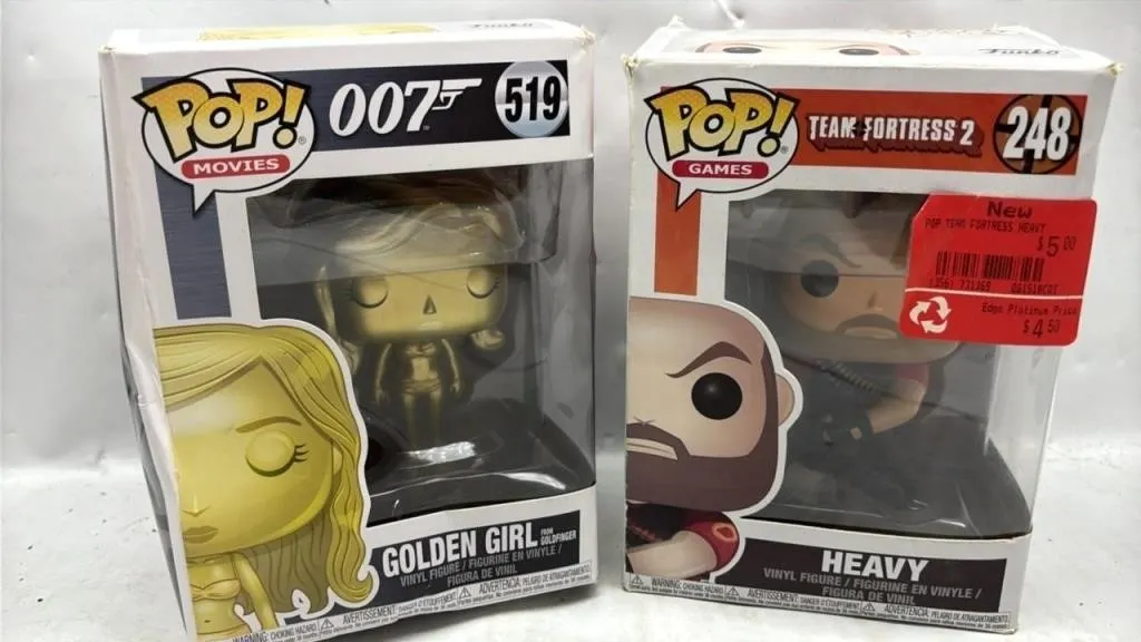 Funko Pop Lot Golden Girl 007 Team fortress lot