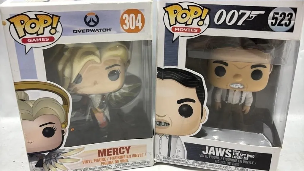 Funko Pop Lot Overwatch & 007 Jaws
