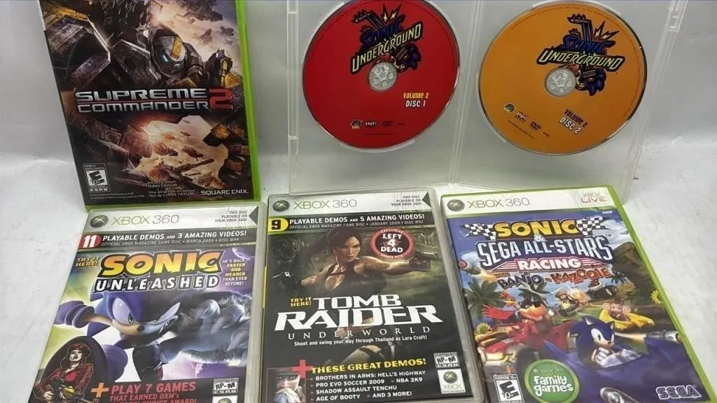 Video game lot Xbox 360 Sonic etc