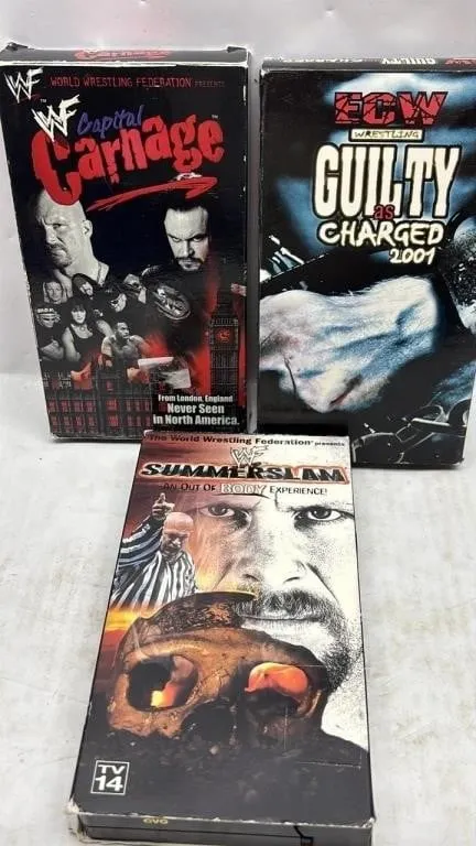 Vintage VHS Wrestling WWF LOT
