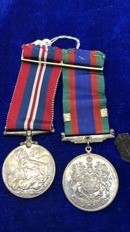 Vintage RCAF OFFICER Medal lot 1945 service