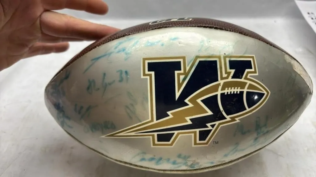 CFL Winnipeg Blue Bombers Autographed football