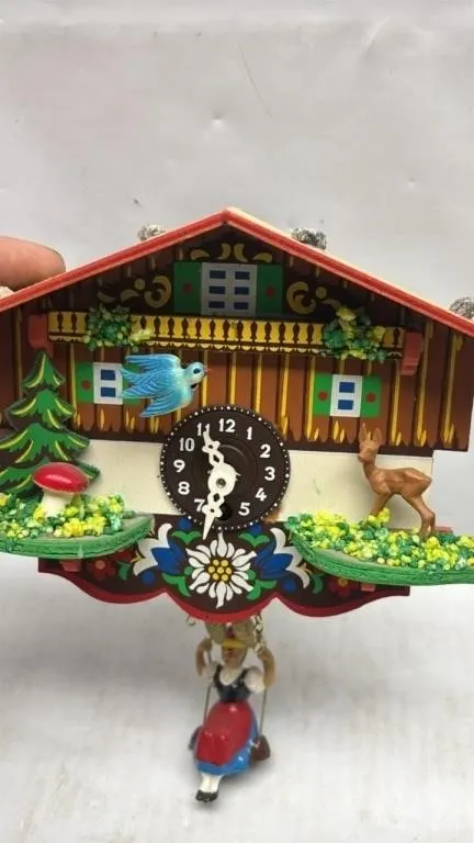 Vintage German Wood Cuckoo Clock
