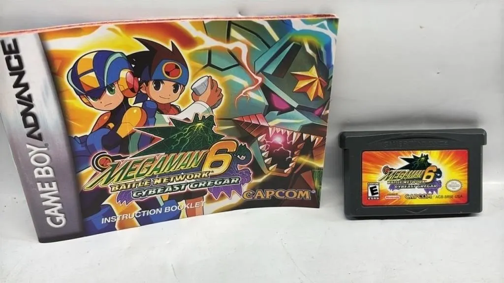 Gameboy Advance Megaman 6 Cybeast game & manual