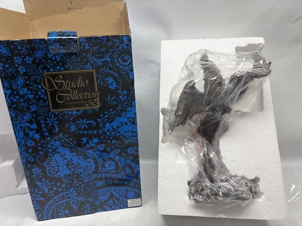 Veronese Studio Collection Bronze Bird Sculpture