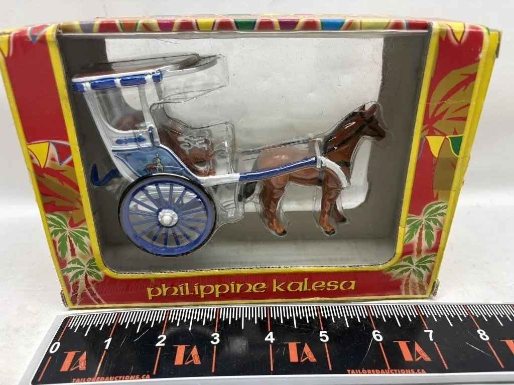 Philippine Kalesa die-cast horse and carriage
