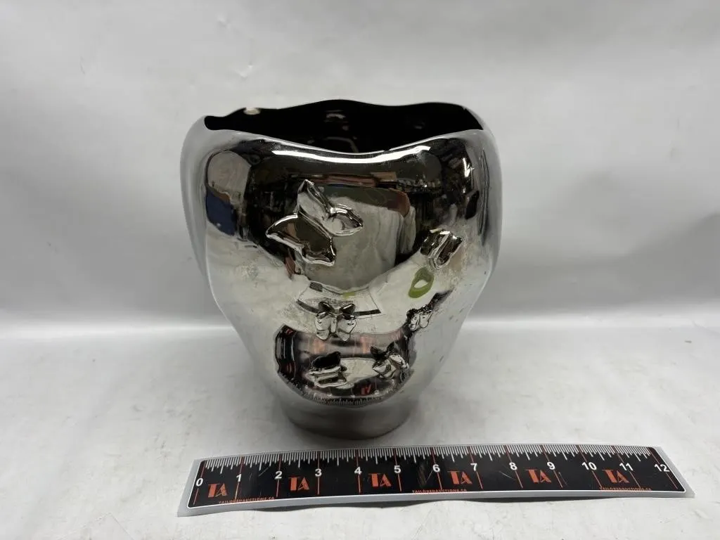 Silver-Tone Torre & Tagus Decorative Bowl