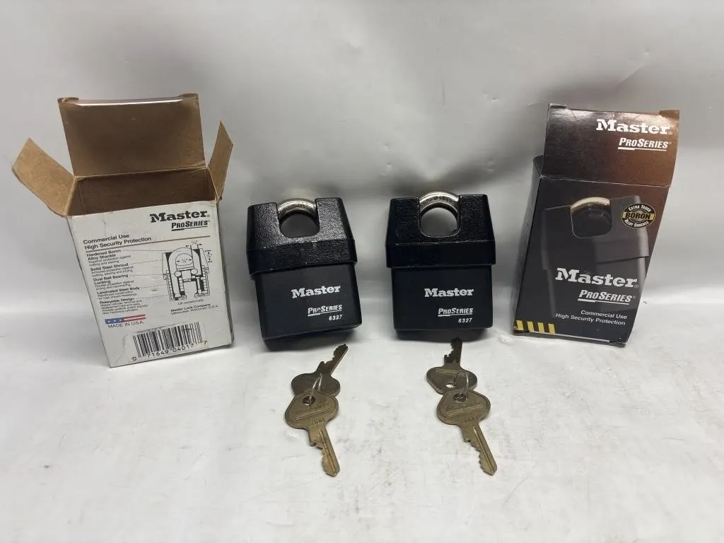 Master Pro Series 6327 High Security Padlocks (2)