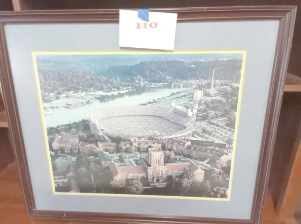 Framed Neyland Stadium UT Campus Aerial Photo