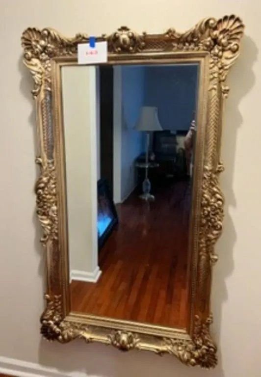 Vintage Ornate Gold Gilt Mirror