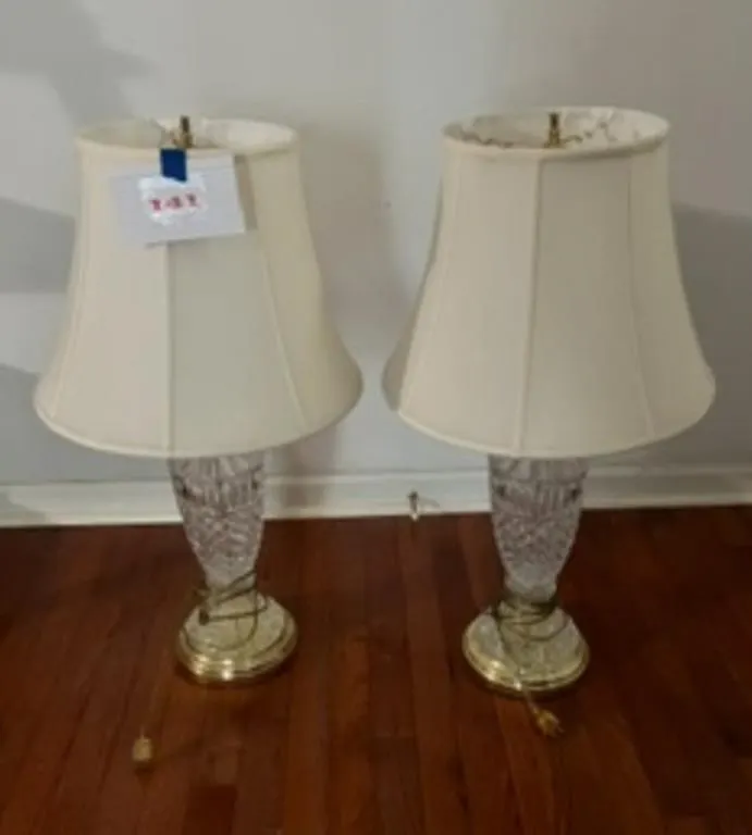 Home Decor Crystal Table Lamps Set of 2