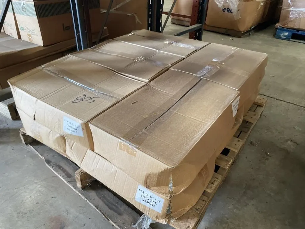 10 cases 14x18x3/4+1 1/2 plastic bags
