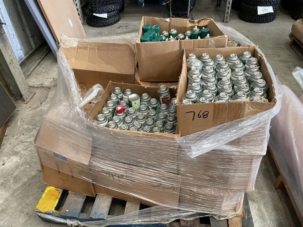 large lot of bug spray missing top