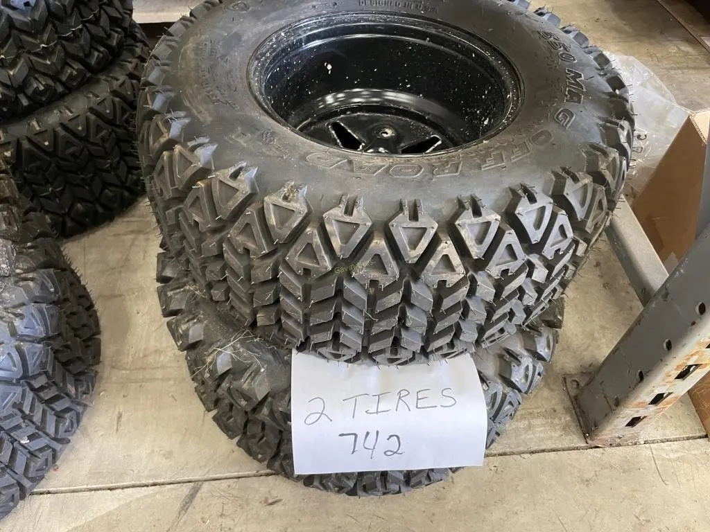 2 - 25x10x12 ATV tires