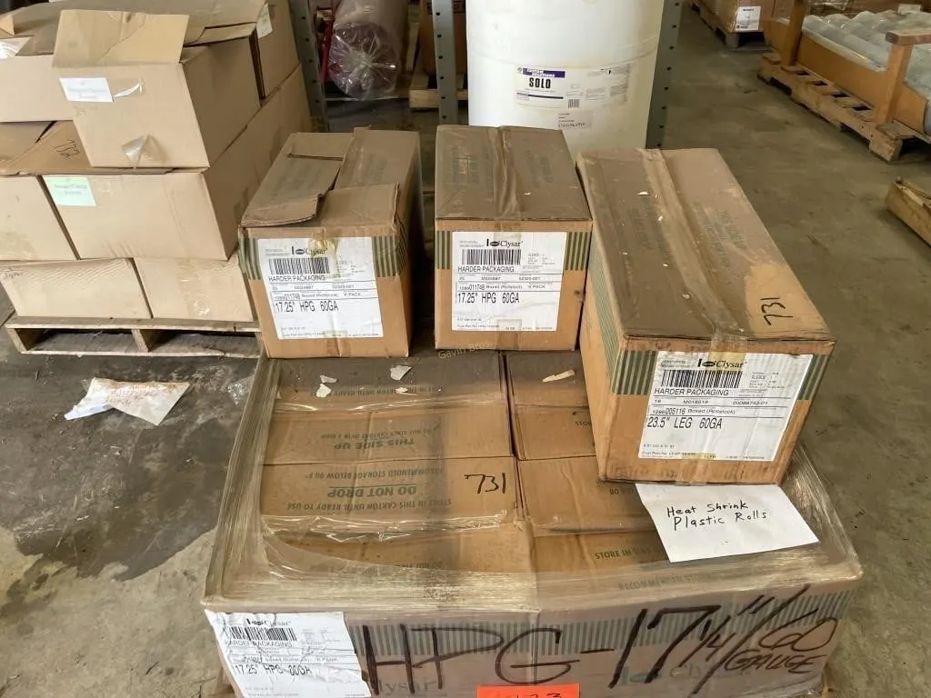 11 rolls heat shrink plastic
