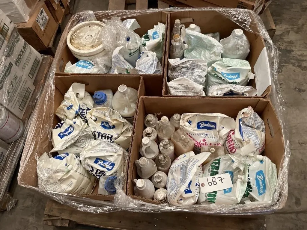 Assorted cleaning supplies