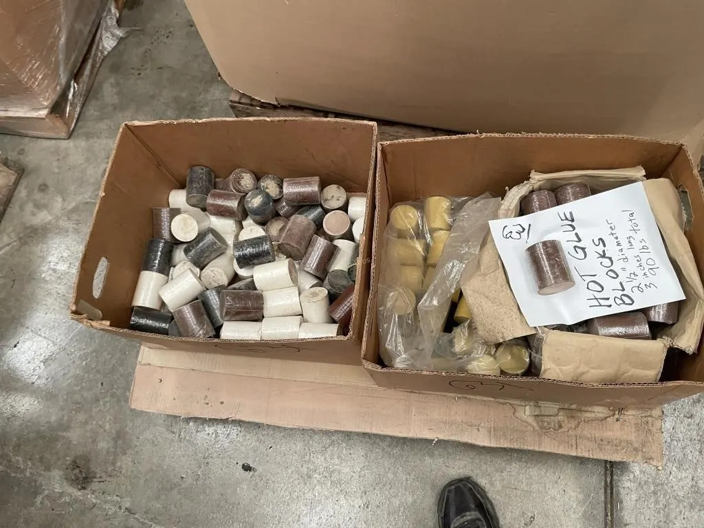 Hot glue blocks