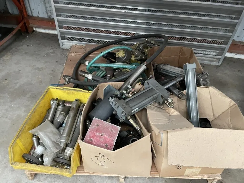 hydraulic cylinders, hoses, etc