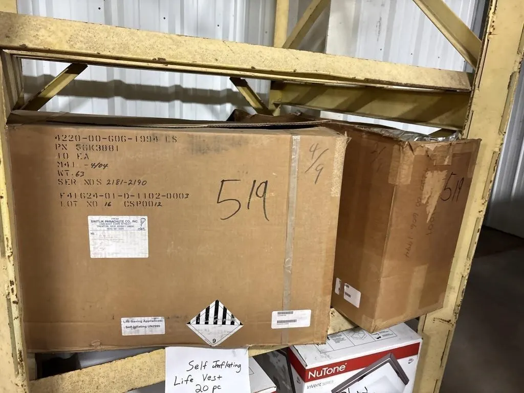 Government Surplus Self Inflating Life Vests