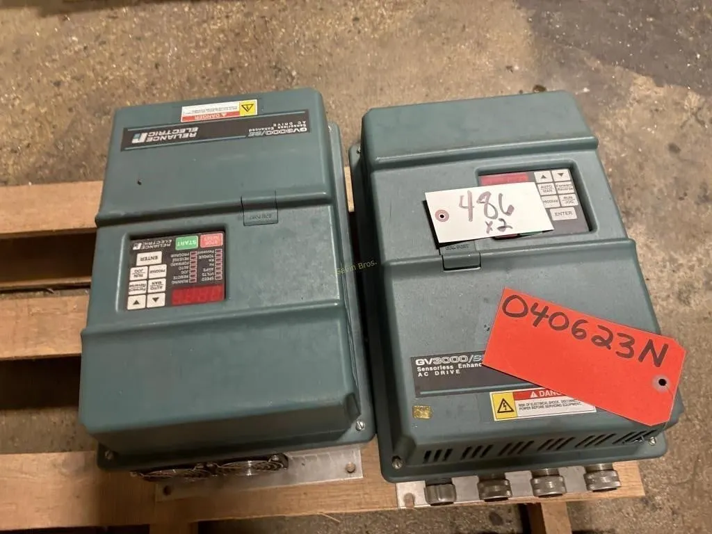 (2) Reliance Electric GV3000 Controllers