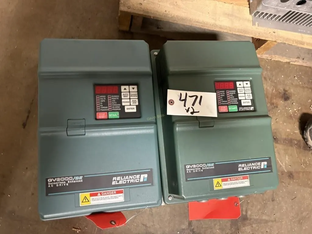 (2) Reliance Electric GV3000 Controllers
