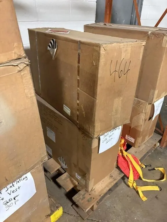 Government Surplus Self Inflating Life Vests