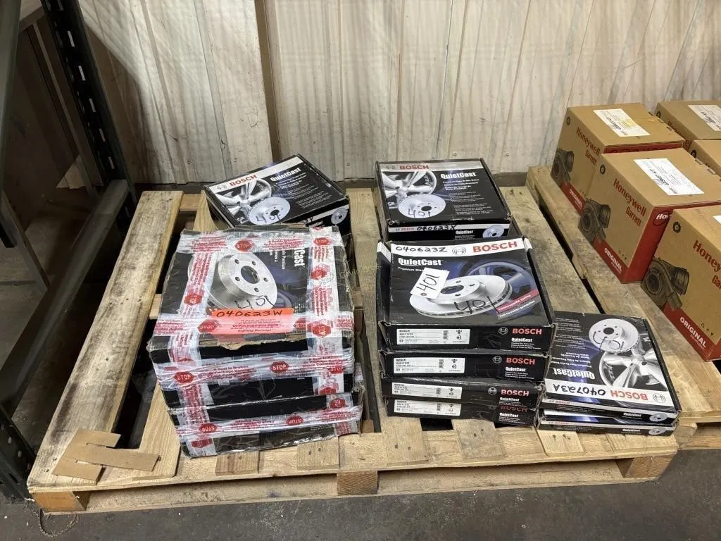 Pallet of Bosch Disc Brake Rotors