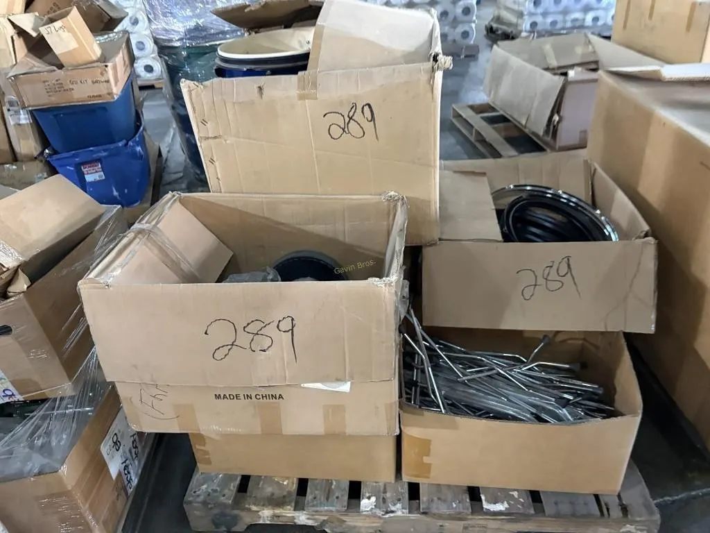 Pallet of Stool Tops, Drum Hardware/Bodies