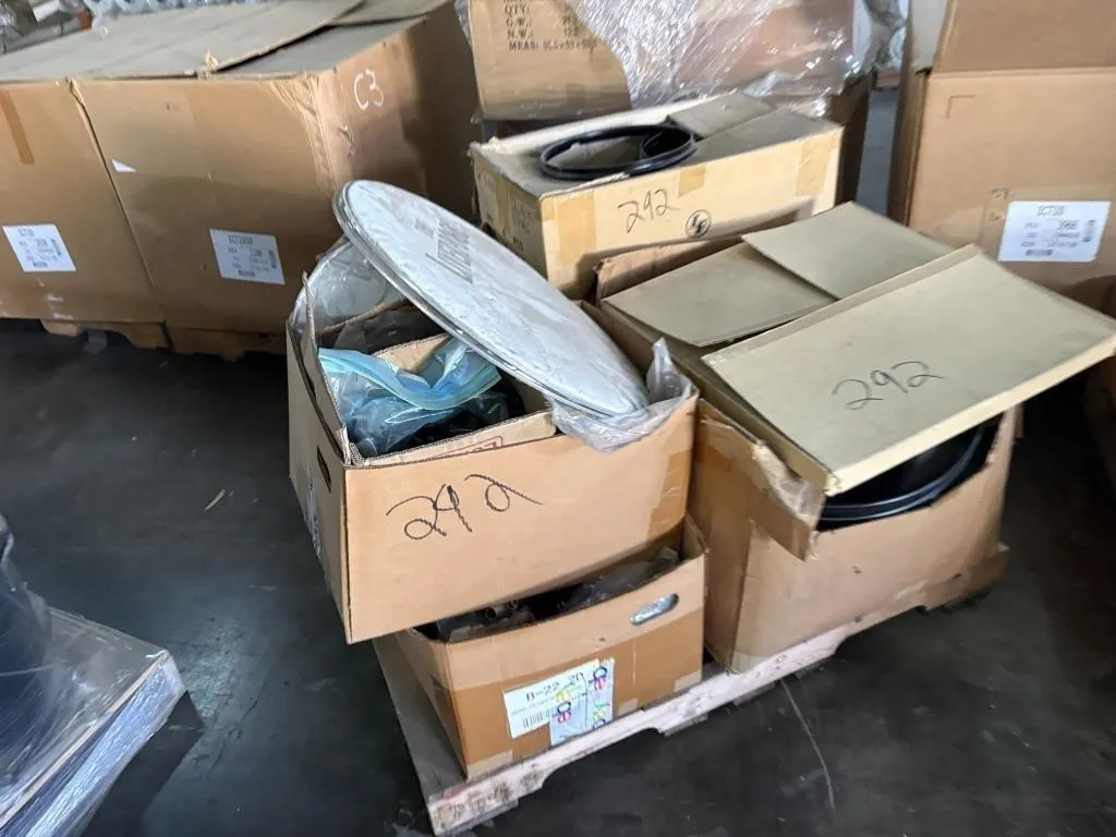 Pallet of Drum Hardware & Parts