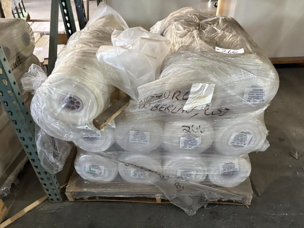 (11) Rolls 31x20x31x003 Clear Bags