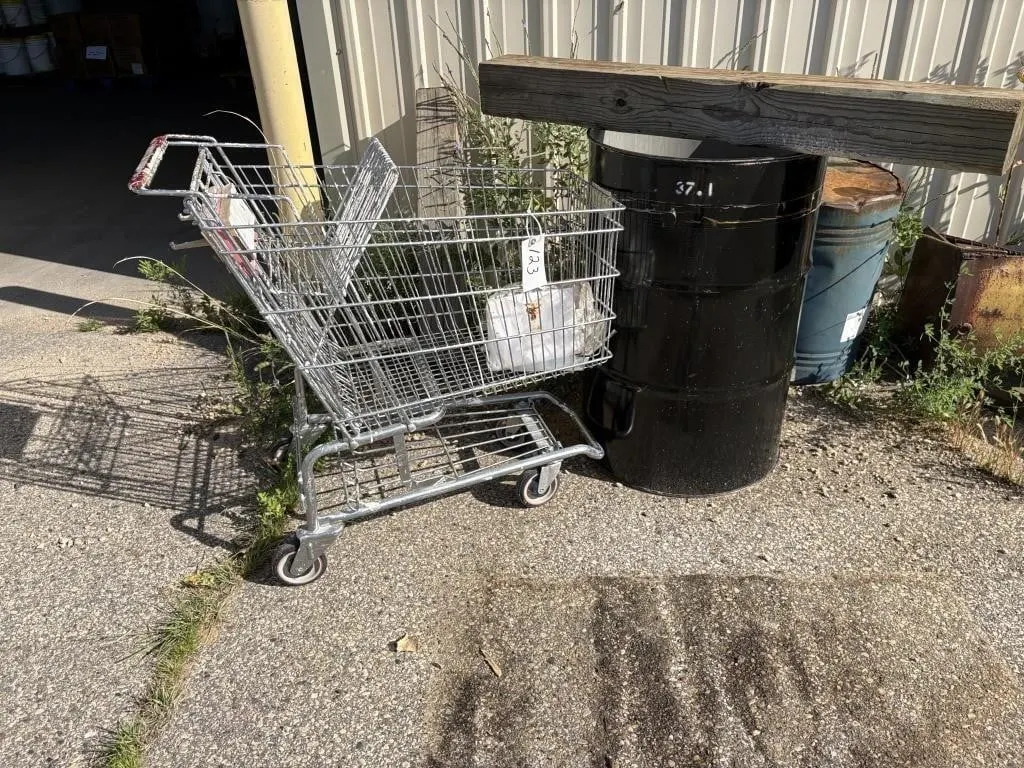 Shopping Cart & Barrels