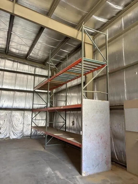 (2) Sections of Tear Drop Pallet Racking