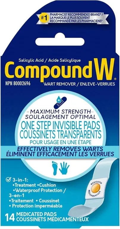 New (14ct) Compound W Wart Remover Pads