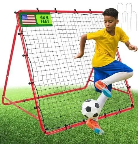 New $90 (4x4ft)Soccer Rebounder Net Angles