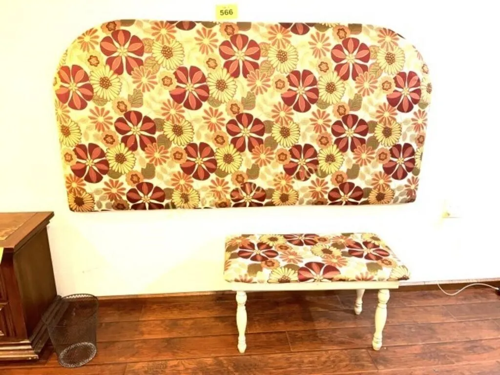 WALL HEADBOARD AND DRESSING BENCH