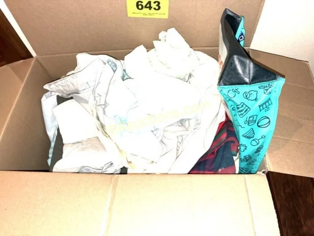 LG BOX OF ASST SHEETS