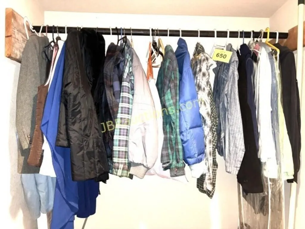 ASST MENS AND WOMENS SHIRTS, COATS, JACKETS,