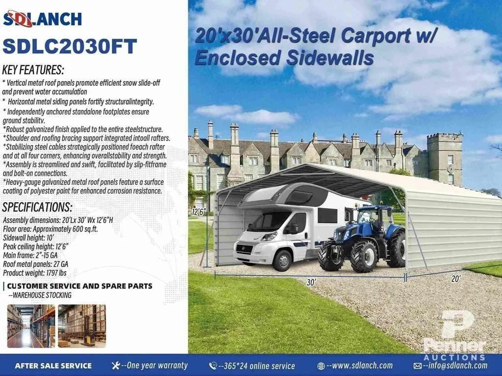 SDLANCH SDLC2030FT High-End Carport