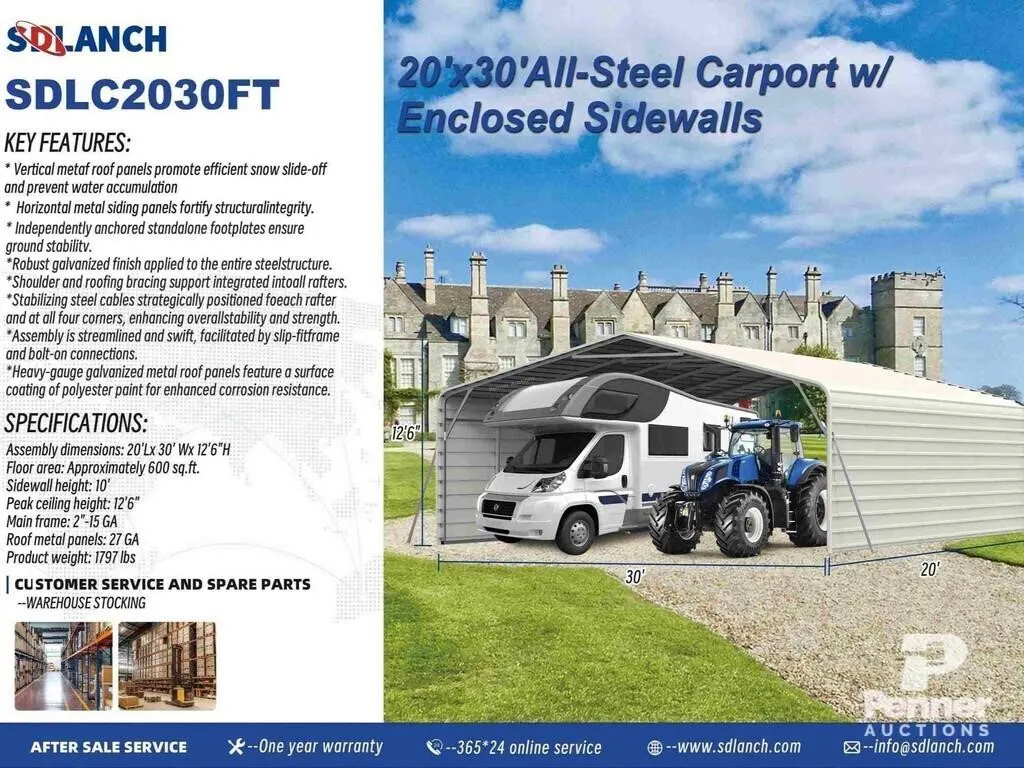 SDLANCH SDLC2030FT High-End Carport