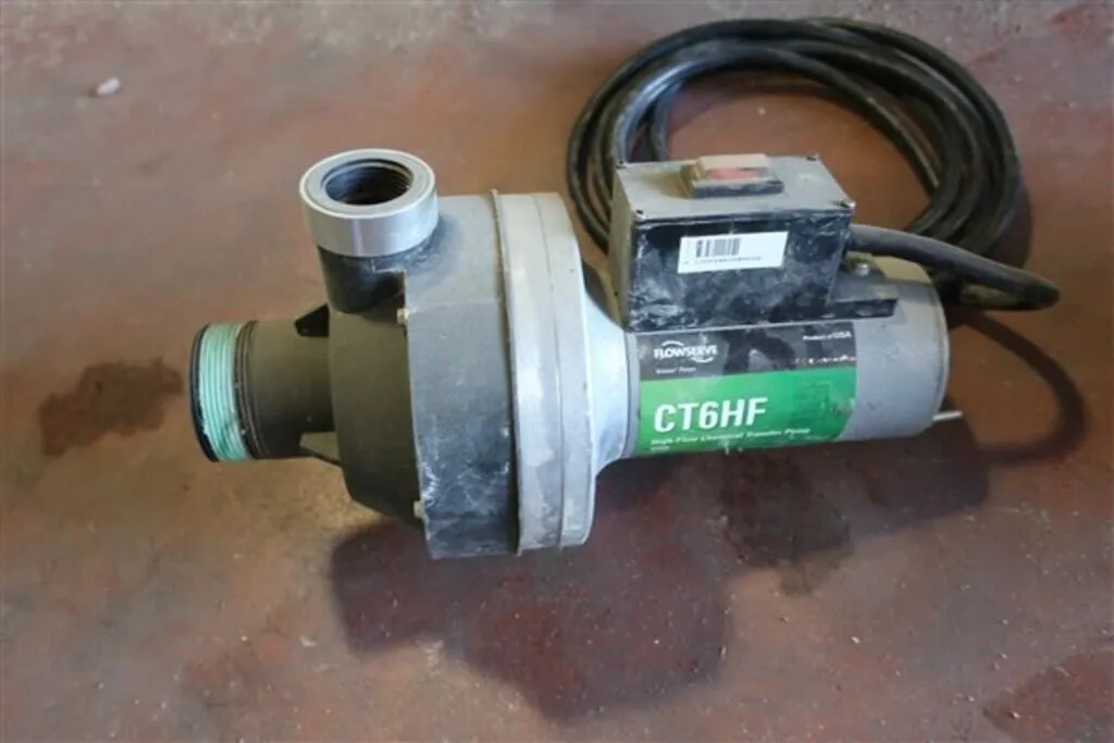 Flowserve CT6HF Chem Pump * 3/4 Hp. Elec. Motor