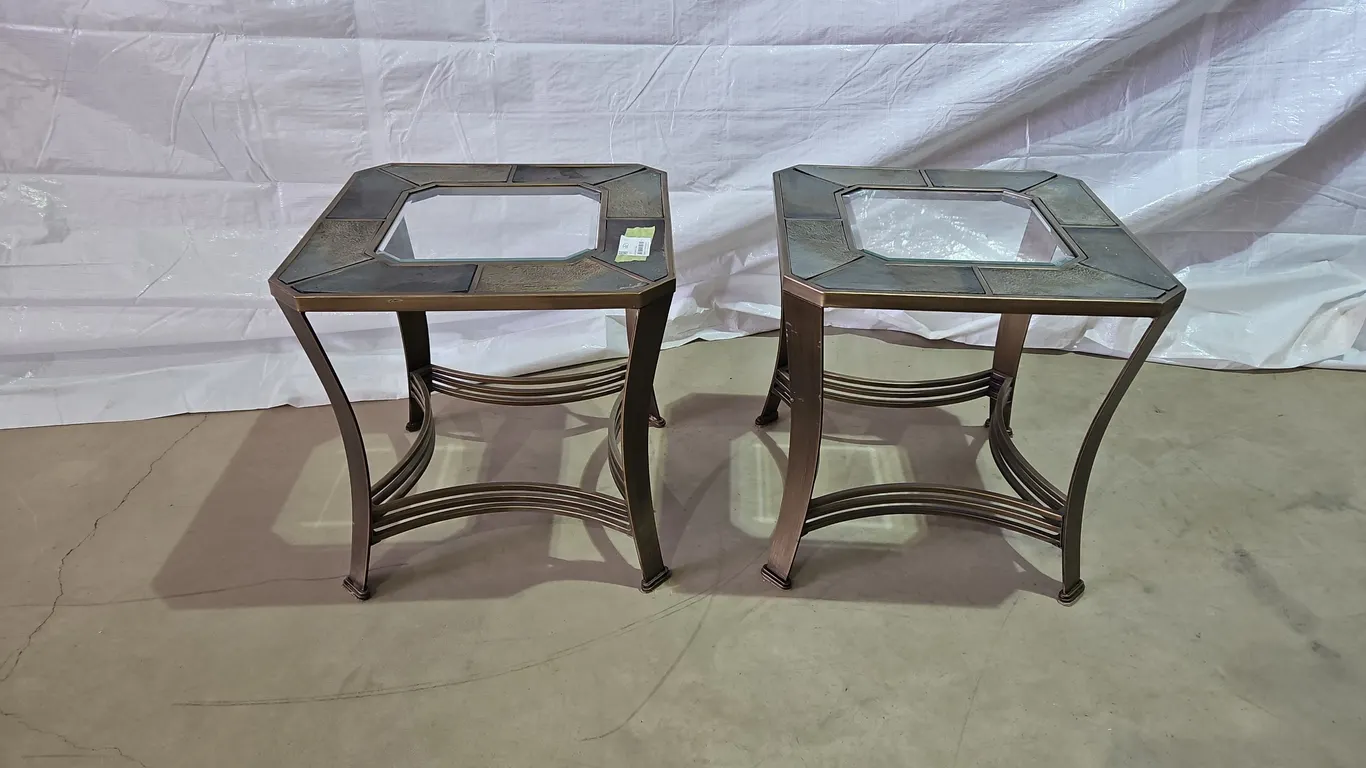 End Tables W/ Glass