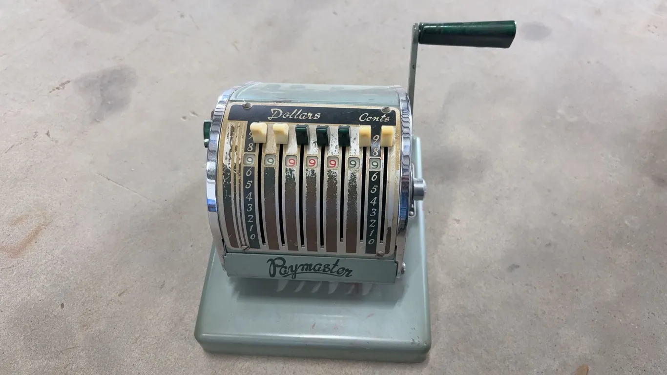 Vintage Cheque Printer