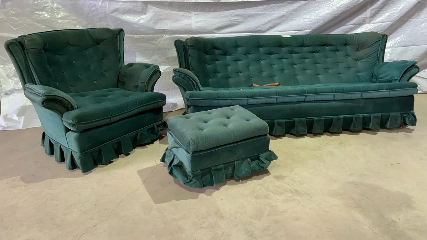 Couch, Chair & Foot Stool