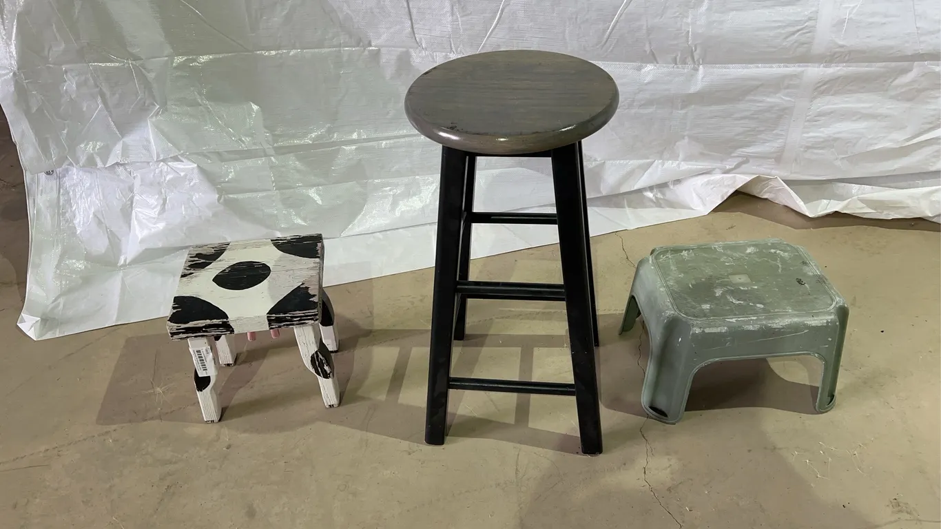 3 - Assorted Stools